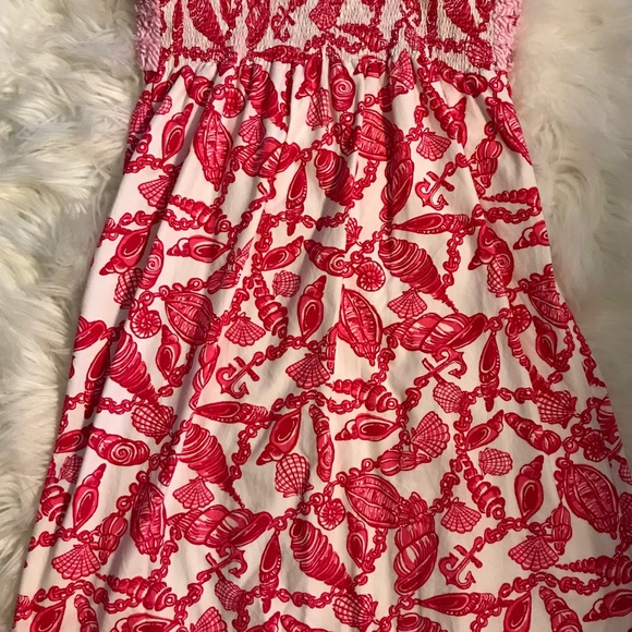 LILLY PULITZER pink and white seashell dress - Picture 2 of 3